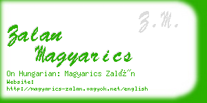 zalan magyarics business card